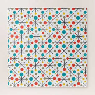 MidCentury Moderne retro Abstracte kunst Legpuzzel