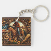 Middag Gallop Sleutelhanger (Achterkant)