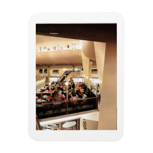 Middag in het winkelcentrum, jaren zestig  geïnspi magneet (Verticaal)