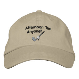 Middag T-shirt Golfen Geborduurd Pet