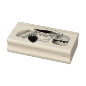 Middag Tea Party Macarons Teacup Cream Scone Rubberstempel (Stempel)