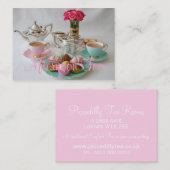  middag Tea  Visitekaartje (Voorkant / Achterkant)