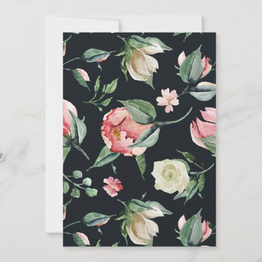 middagbloem bloedige geboorte aankondiging (Achterkant)