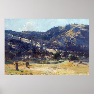 Middaglicht Goulburn Valley Arthur Streeton Poster