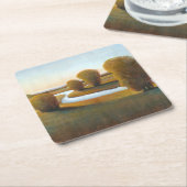 Middaglicht V Vierkante Kartonnen Onderzetter (Schuin)