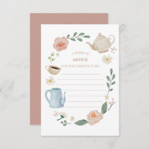 Middagmiddag Baby shower Advice Kaart