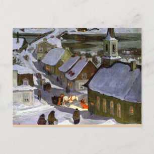 Middagmis, schilderij in fijne kunst briefkaart