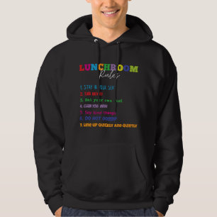 Middagpauze Regels Funny School Kantine en Lunch Hoodie