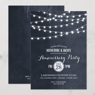 Middagstringverlichting Jubileumfeest Uitnodiging