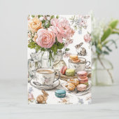 Middagthee & Kleine Teentjes | Salonfeestje Kaart (Staand voorkant)