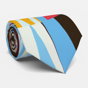 Middagzon op een bergtop stropdas