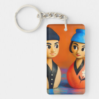 MIDDEEEUWSE POP ART. SLEUTELHANGER
