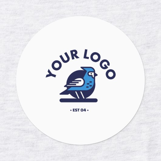 Middel Cirkel IJzer op Etiket Labels (Design 1)