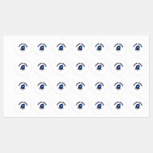 Middel Cirkel IJzer op Etiket Labels (Vel)