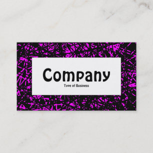 Middel Etiket - Abstracte Lijnen - Magenta Visitekaartje