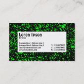 Middel label - Abstracte lijnen - groen (Achterkant)
