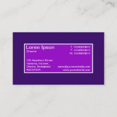 Middel Label II - Paars in de schaduw (Achterkant)