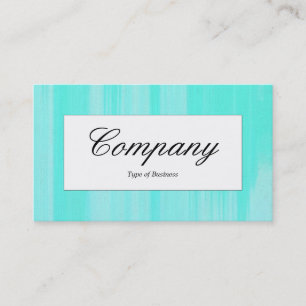 Middel Label - Turquoise Painted Canvas