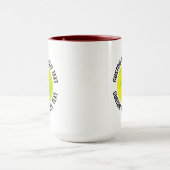 Middel Text MAROON Combo 15oz Aangepaste Picklebal Mok (Midden)