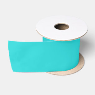 Middel turquoise effen kleur lint