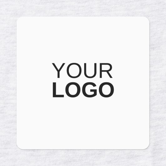 Middel-vierkantsstrijk op het etiket labels (Design 2)