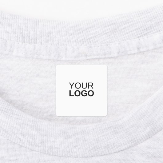 Middel-vierkantsstrijk op het etiket labels (Aangebracht)