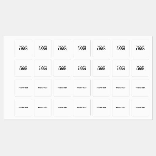 Middel-vierkantsstrijk op het etiket labels (Vel)