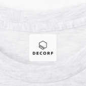 Middel-vierkantsstrijk op het etiket labels (Aangebracht)