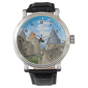 Middelaluwse muren van Carcassonne Horloge