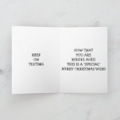 MIDDELBARE LEEFTIJD ***SMS*** KERST KAART (Binnen)
