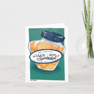 Middelbare leeftijd Spread Verjaardag Kaart