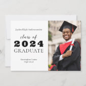 Middelbare school Afstuderen Classic Modern Afstud Aankondiging (Voorkant)