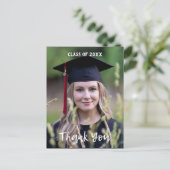 Middelbare school Afstuderen Dank u Briefkaarten (Staand voorkant)