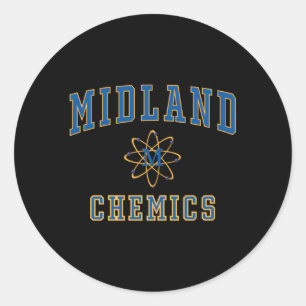 Middelbare School Chemie C1 Ronde Sticker
