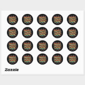 Middelbare School Crew  Docent Student Gift Ronde Sticker (Vel)