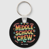 Middelbare School Crew Docent Student Gift Sleutelhanger (Voorkant)