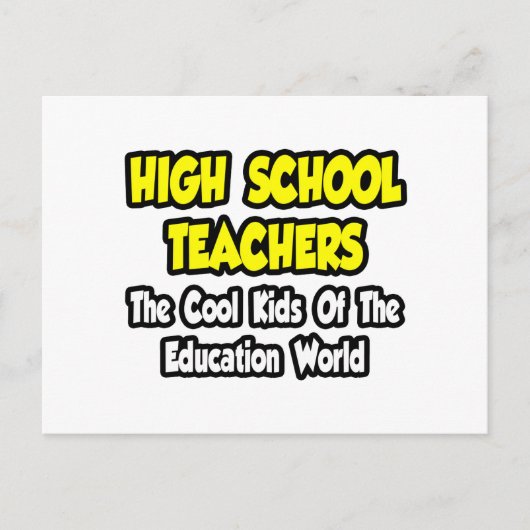 Middelbare school leraren..Cool Kinder van het ond Briefkaart (Voorkant)