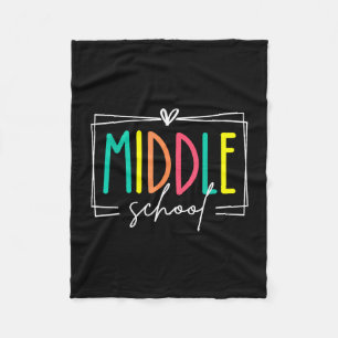 Middelbare school squad leraar droomteam student fleece deken