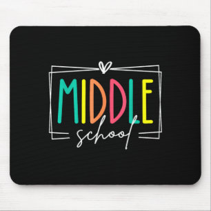 Middelbare school squad leraar droomteam student muismat