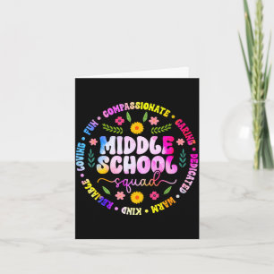 Middelbare school squad middelbare school leraren kaart
