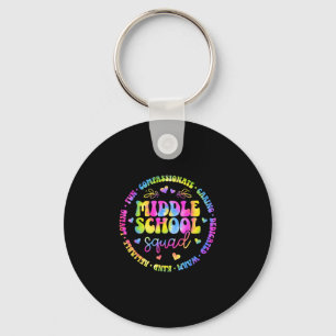 Middelbare school squad middelbare school leraren sleutelhanger