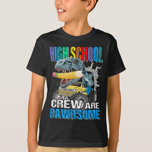 Middelbare schoolbemanningen zijn Geweldige rawrso T-shirt (Voorkant)