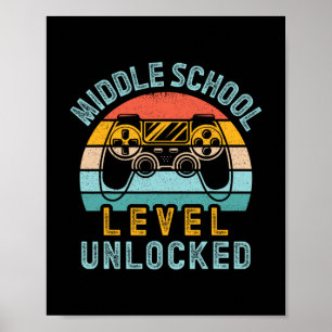 Middelbare Schoolniveau Ontgrendeld Videospel Ck N Poster