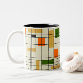 Middelcentraalnet Tweekleurige Koffiemok