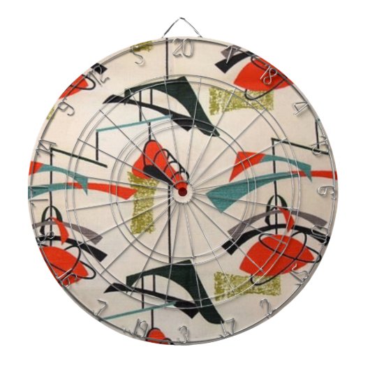 Middelcentrifugeren Modern Atomic Fabric Dart Boar Dartbord (Voorkant)