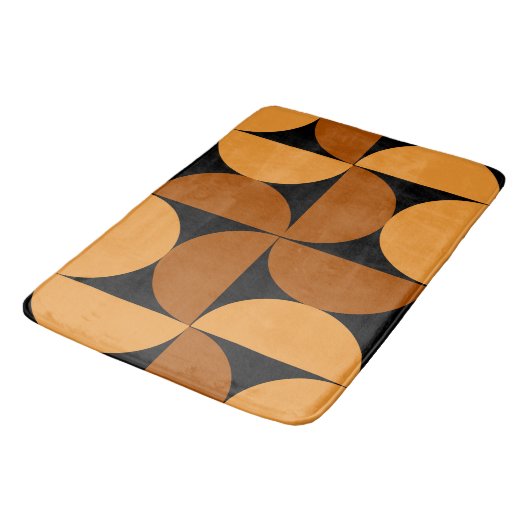 Middelcentury Modern Burnt Clay en Mocha Badmat (Gekanteld)