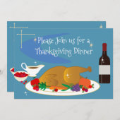 Middeleeuwen bieden Bedankt Retro Happy Thanksgivi Kaart (Voorkant / Achterkant)