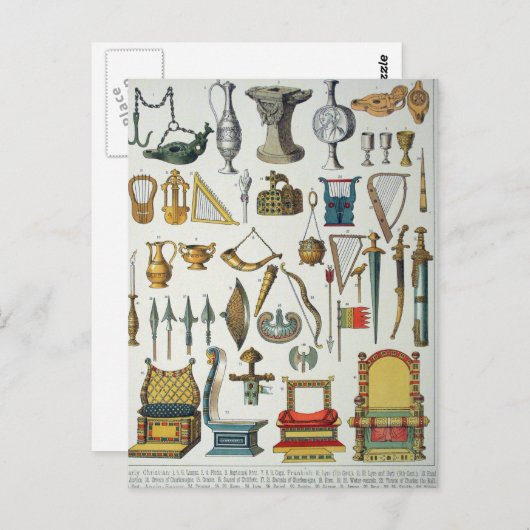 Middeleeuwen Briefkaart (Voorkant / Achterkant)