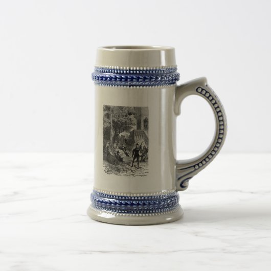 Middeleeuwen Stein Bierpul (Rechts)