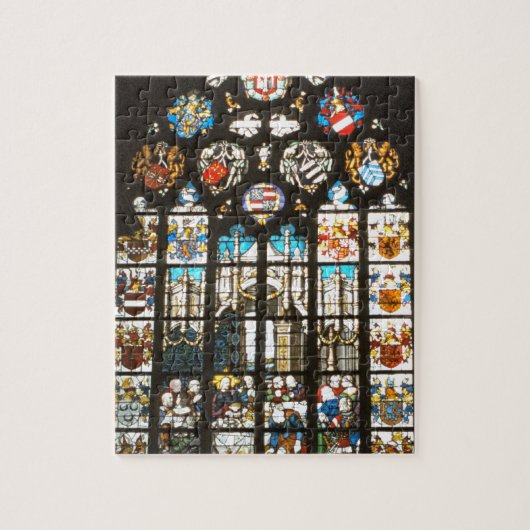 Middeleeuwen van gekleurd glas, Nederland Legpuzzel (Verticaal)
